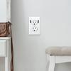 4Pcs Fake Wall Outlet Sticker Prank Prop Realistic Waterproof False Electrical Outlet Sticker Home Office Wall Simulated Power Socket Vinyl Decal