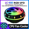 LC-900 НЛО Корпус компьютера Вентилятор ЦП Вентилятор RGB Кулер USB-интерфейс 6-контактный гидравлический подшипник Супер бесшумный общий множественный