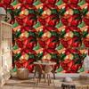 Ink Wallpaper Red, Burgundy and Orange for Living Room and Bedroom 50x1000