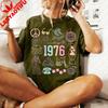 50th Birthday Cotton Casual Style Shirt For Gift Happy 1976 Fifty Bday Vintage Classic Fashion Streetwear Crewneck Shortsleev