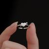 Кольцо Love Zircon, женское, легкое, роскошное, нишевое, с бриллиантами, одна стрела в сердце, кольцо на указательный палец, открывающееся регулируемое кольцо для хвоста