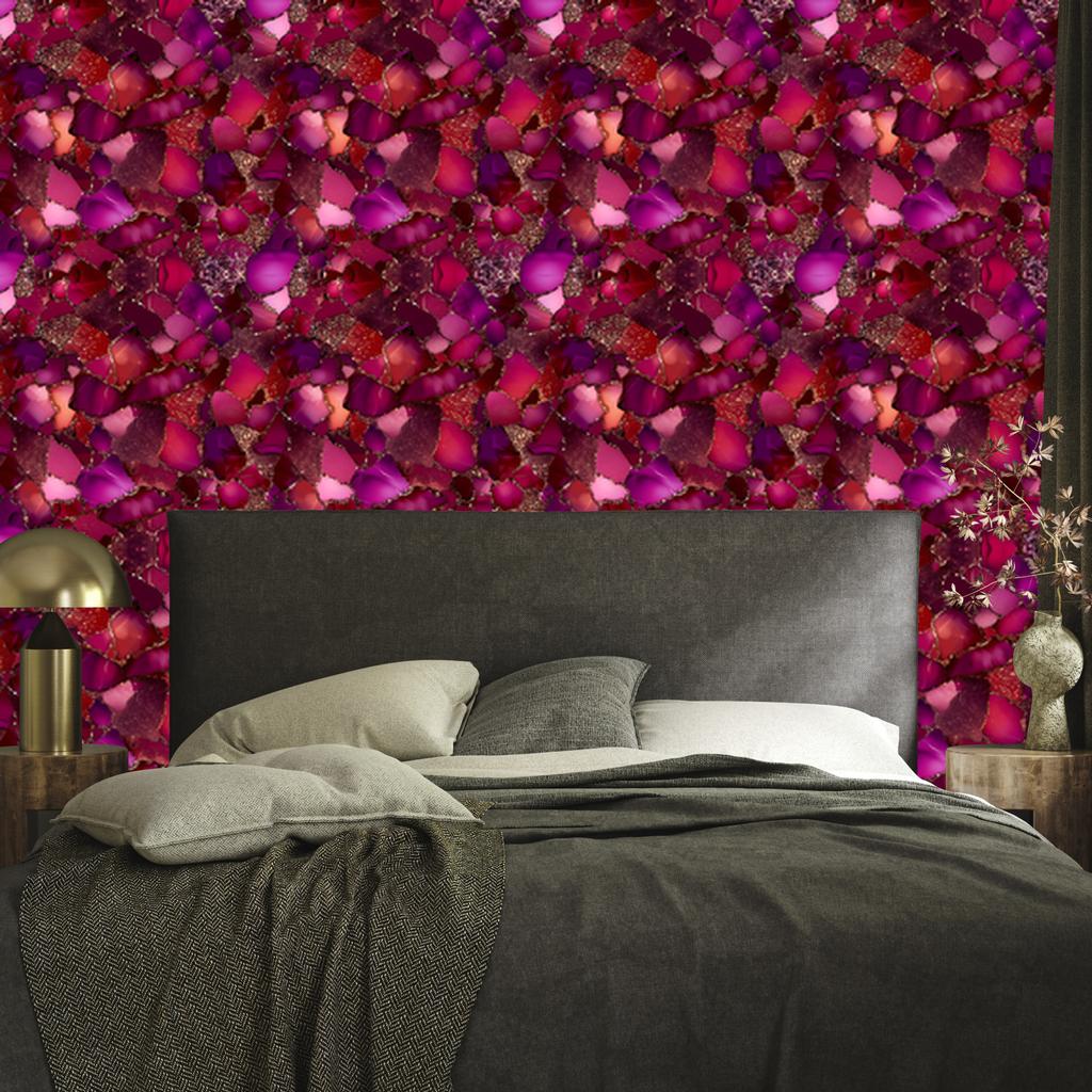 Ink Burgundy and Purple Wallpaper for Living Room and Bedroom 50x1000