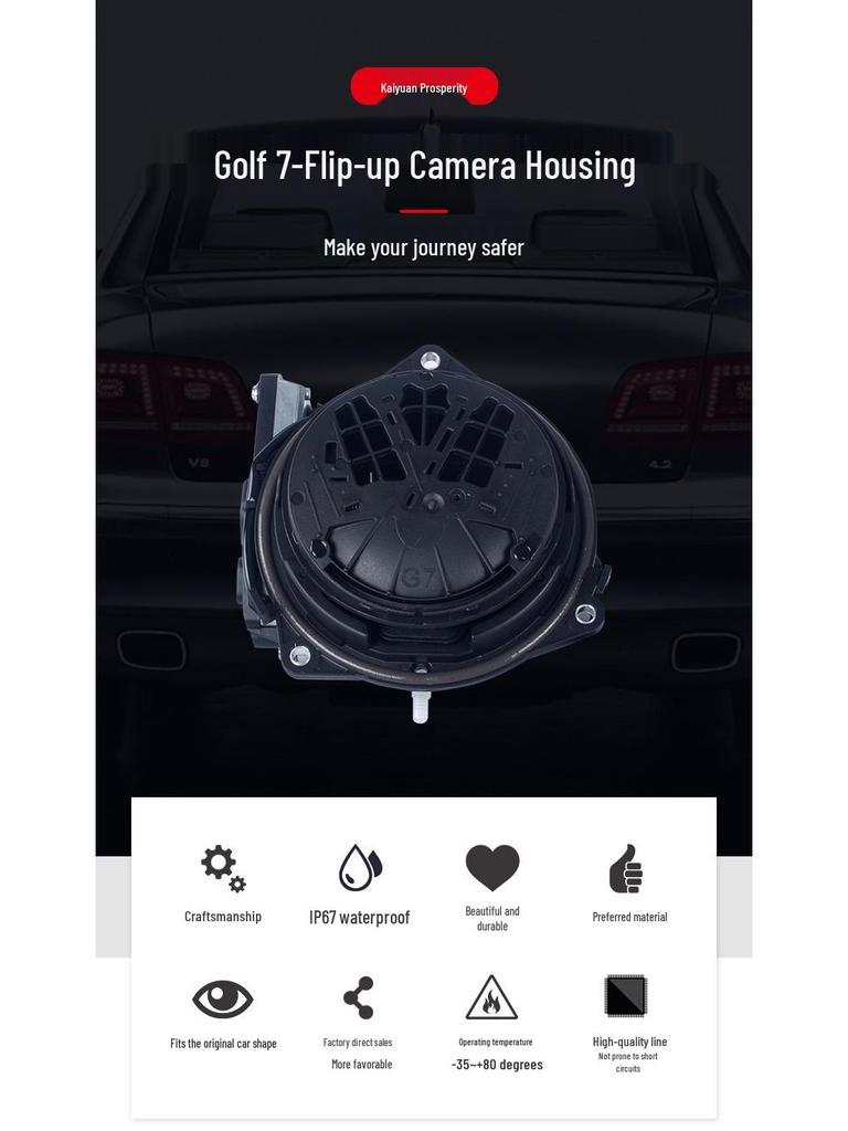 Volkswagen Flip Badge Reversing Camera for Magotan, Lamando, Golf, Sportsvan, Beetle