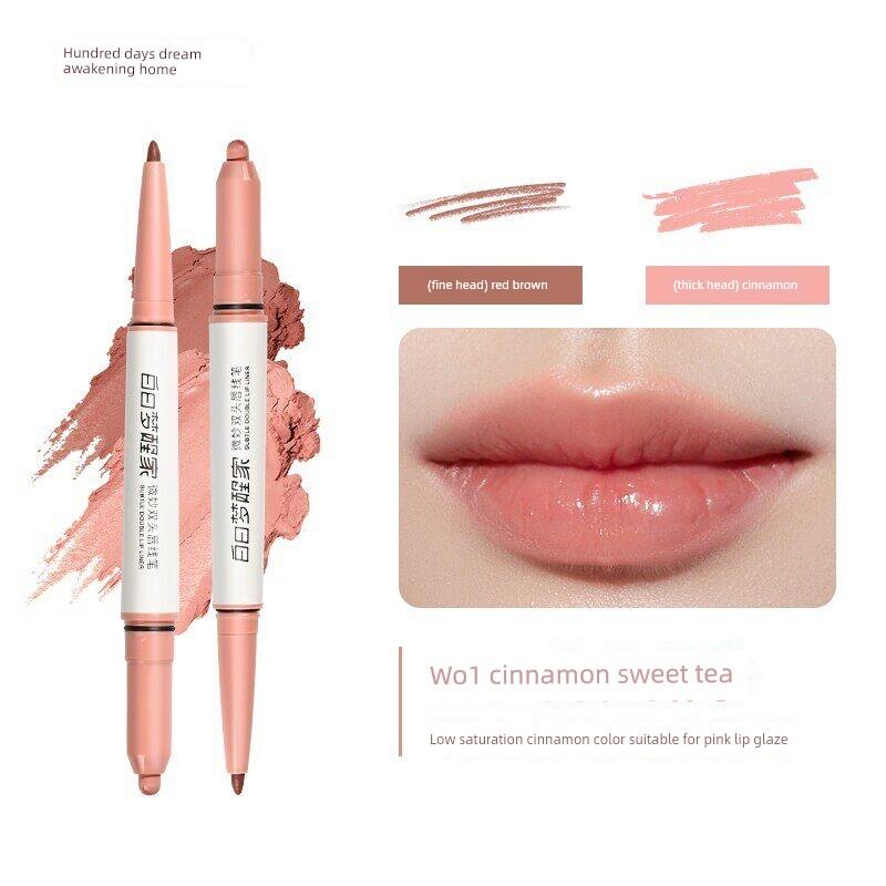 Daydreamer Double-Ended Lip Liner for Defining Lips in Nude Cinnamon Sweet Tea Color for Pouty Lips