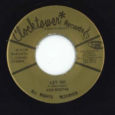 7-дюймовая пластинка KEN BOOTHE - Let Go / (Инструментальная) CT628 Часовая башня 1975 США Регги, Ска и Даб