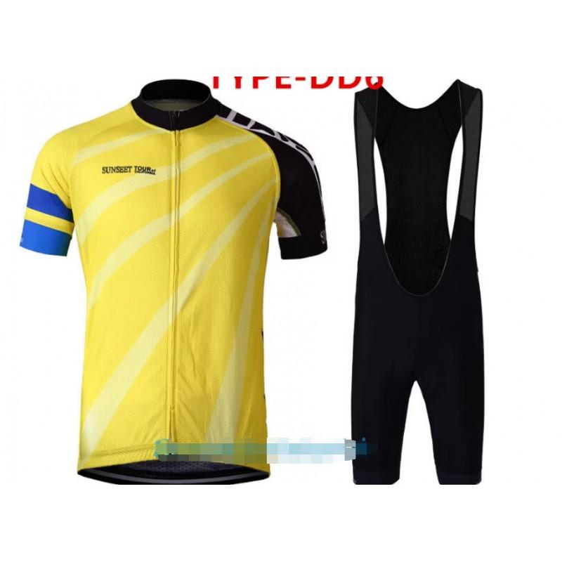 Men Women Cycling Jersey Set Short Sleeve Quick Dry Breathable Bike Riding Outfit Sports Apparel