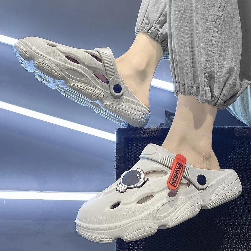 Slippers for Men House Walk Around Home Indoor Platform Casual Sandals Man Pvc Low Price 2024 Fashion Style High Quality Shoes