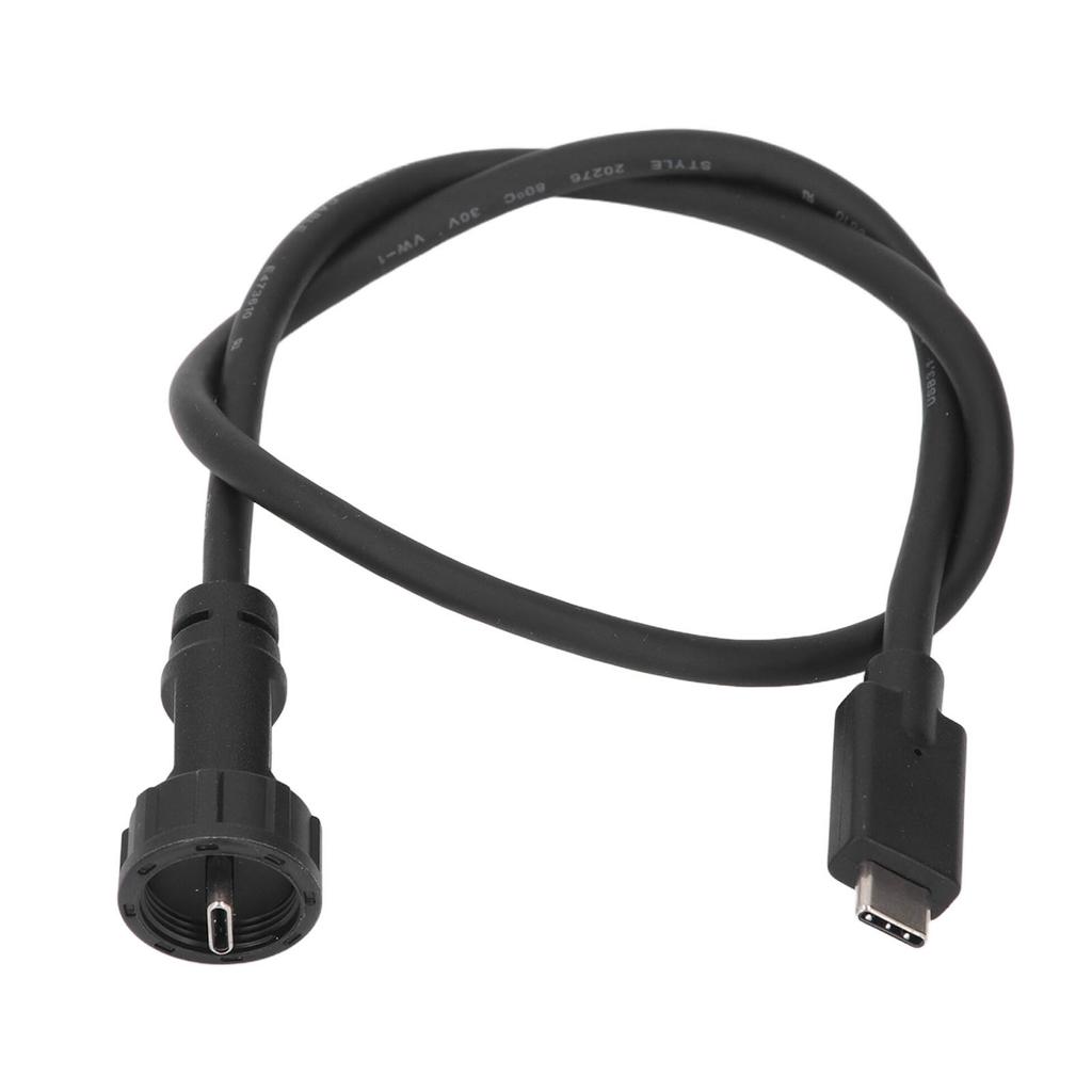 Type C Male To Male Cable 0.5m IP67 IP68 Water Proof Straight Plug USB C Extension Cable 30V 1.5A