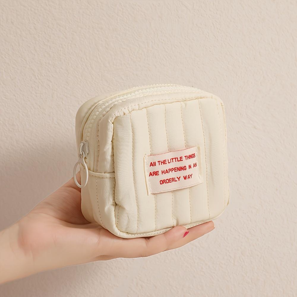 Сумка для хранения гигиенических прокладок Маленькая сумочка для менструации в сумочку Милая сумка для менструального периода Держатель для тампонов и прокладок для сумочки, Сумочка для помады