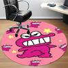 1pc Crayon Shin-chan Monster Party Office Round Area Rug, Under Office Chairs Bedroom Living Room Home Decor, Available in Various Sizes1