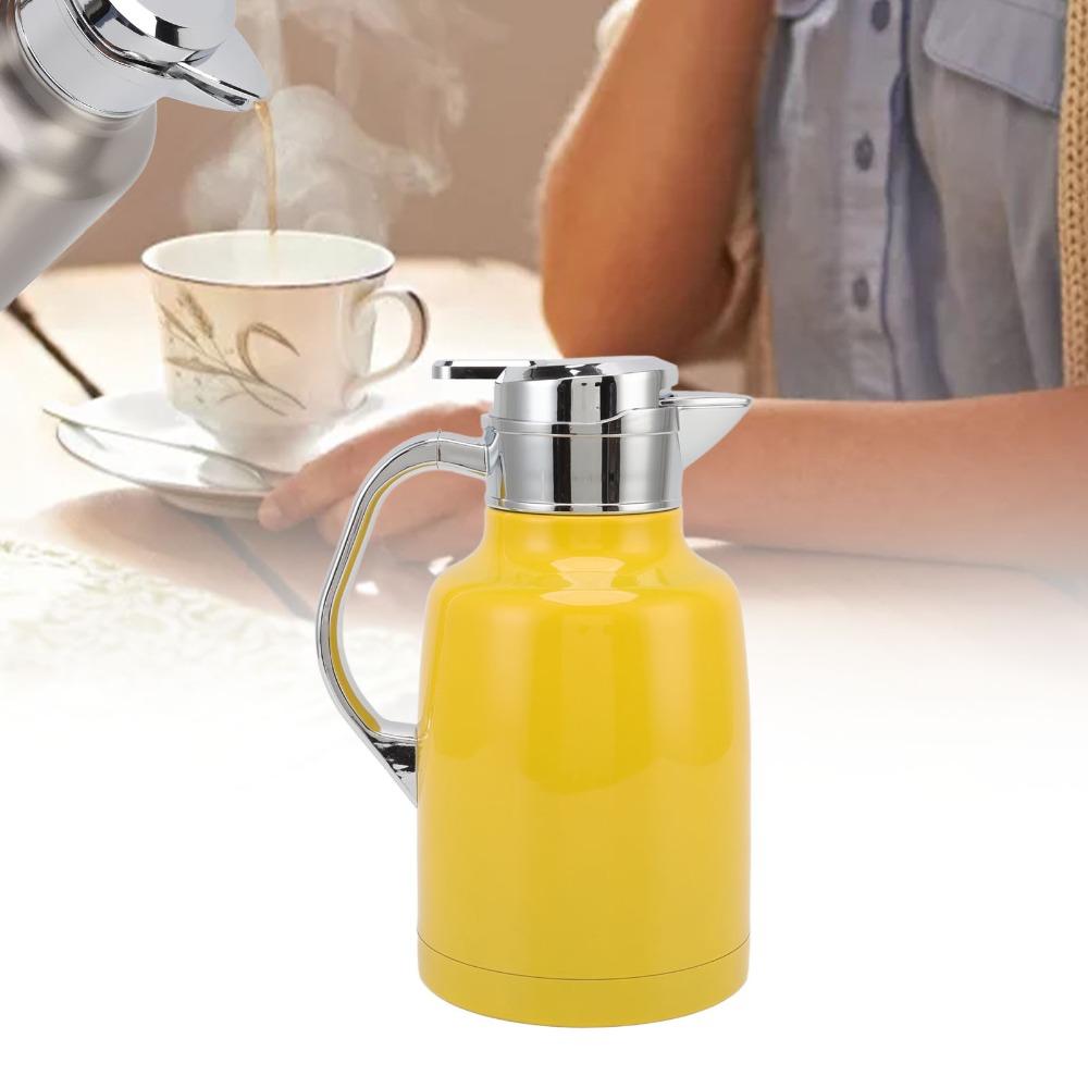 Leak Proof Thermal Tea Pot 304 Stainless Steel Insulated Coffee Carafe For Cafes