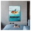 Home Decor Mindset Is Everything Shark Fish Pictures Motivational Nordic Poster For Living Room Wall Art Canvas Painting Printed