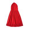 Velvet lace santa Little Red Riding Hood cloak costume cosplay cloak hat suitable for Halloween and Christmas cosplay cape