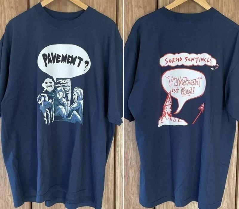 Pavement band 2 sided navy Short Sleeve Unisex T shirt vtg S5XL S136 Unisex T-Shirt