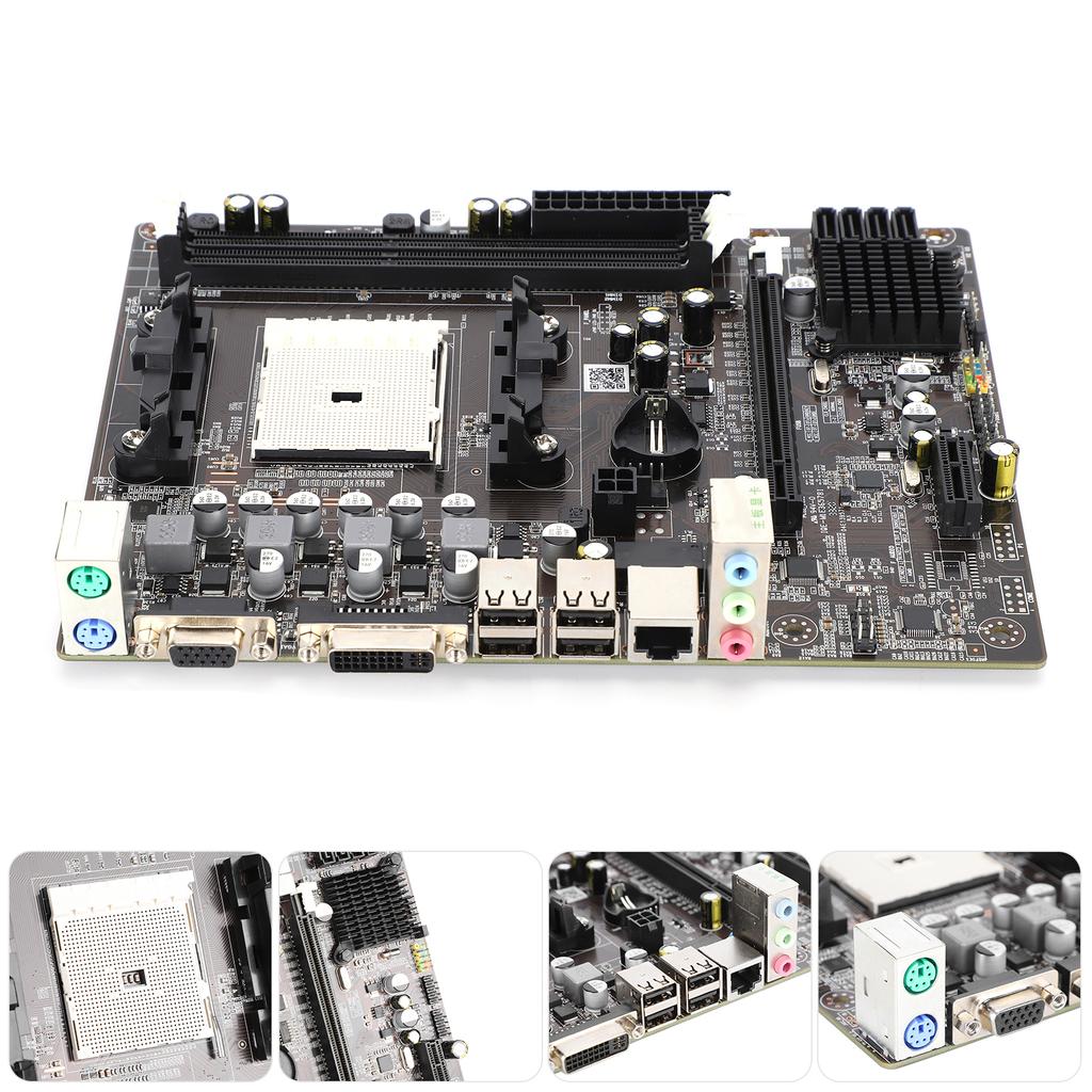 A55 Desktop Computer Motherboard FM1 Interface 905Pin CPU DualCore QuadCore DDR3