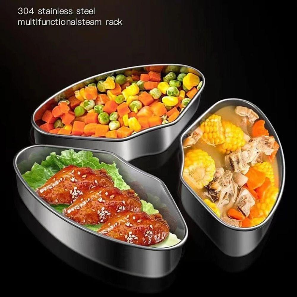 Разделенный поддон для варки на пару Пароварка из нержавеющей стали Практичные кухонные аксессуары Бытовые