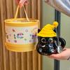Halloween Cat Cup Souvenir Box Magic Hat Ghost Ceramic Mug with Lid for Girls' Birthday Gifts