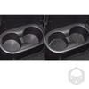 Fit for Jeep Wrangler Auto Caccessories 2007-2010 /4 Pieces Water Cup  Holder Carbon Fiber Coaster Decoration Sticker 5D