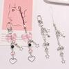 Goth Y2K Phone Charm Bow Heart Star Keychain Pendant Key Chain Bag Phone Chain