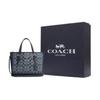 Coach Mollie Classic Monogram Jacquard Zipper Closure Fabric And Leather Shoulder Crossbody Bag Women bags Denim-Blue CH228-IMDEI