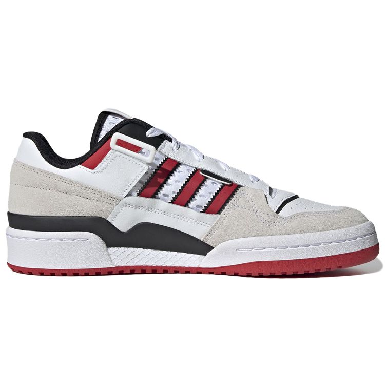 Adidas Forum Exhibit Low White Scarlet Кроссовки унисекс Обувь-Белый Core-Черный GX1523