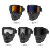 for Cross-border outdoor sports motorcycle mask off-road skull goggles cycling sports goggles helmet protective mask2