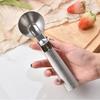 3pcs Rust-proof Ice Cream Scoop Stainless Steel Fruit Ball Spoon Ice Cream Ball Digger  Avocado