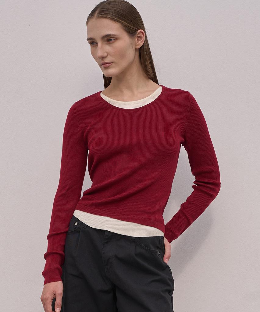 ELLIOTI Layered Knit Ts_3Color