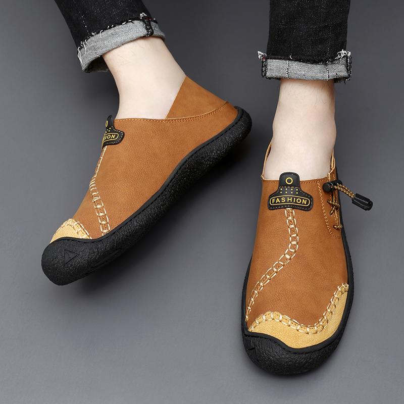 2024 Весна Осень Новые Повседневные Туфли Для Кемпинга Офисные Мужские Деловые Кожаные Туфли Повседневные Универсальные Лоферы Для Мужчин