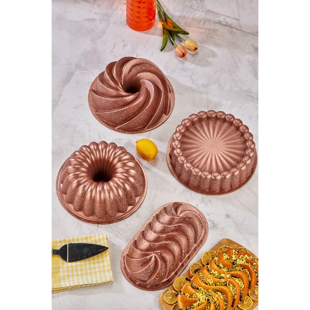 Granite Cast Cake Mold Set 4 Different Model Cake Mold Dowry Set Tart Pie Set