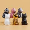 PVC Statue Simulated Cat Model Doll Mini Mini Cat Ornament Sitting Cat Figure Toy  Birthday Gift