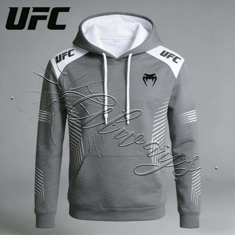 2026 Новый дизайн Худи для ММА UFC Мужское Дзюдо Восьмиугольная Клетка Спортивная Мода Фитнес Похудение Боксерское Худи Толстовка