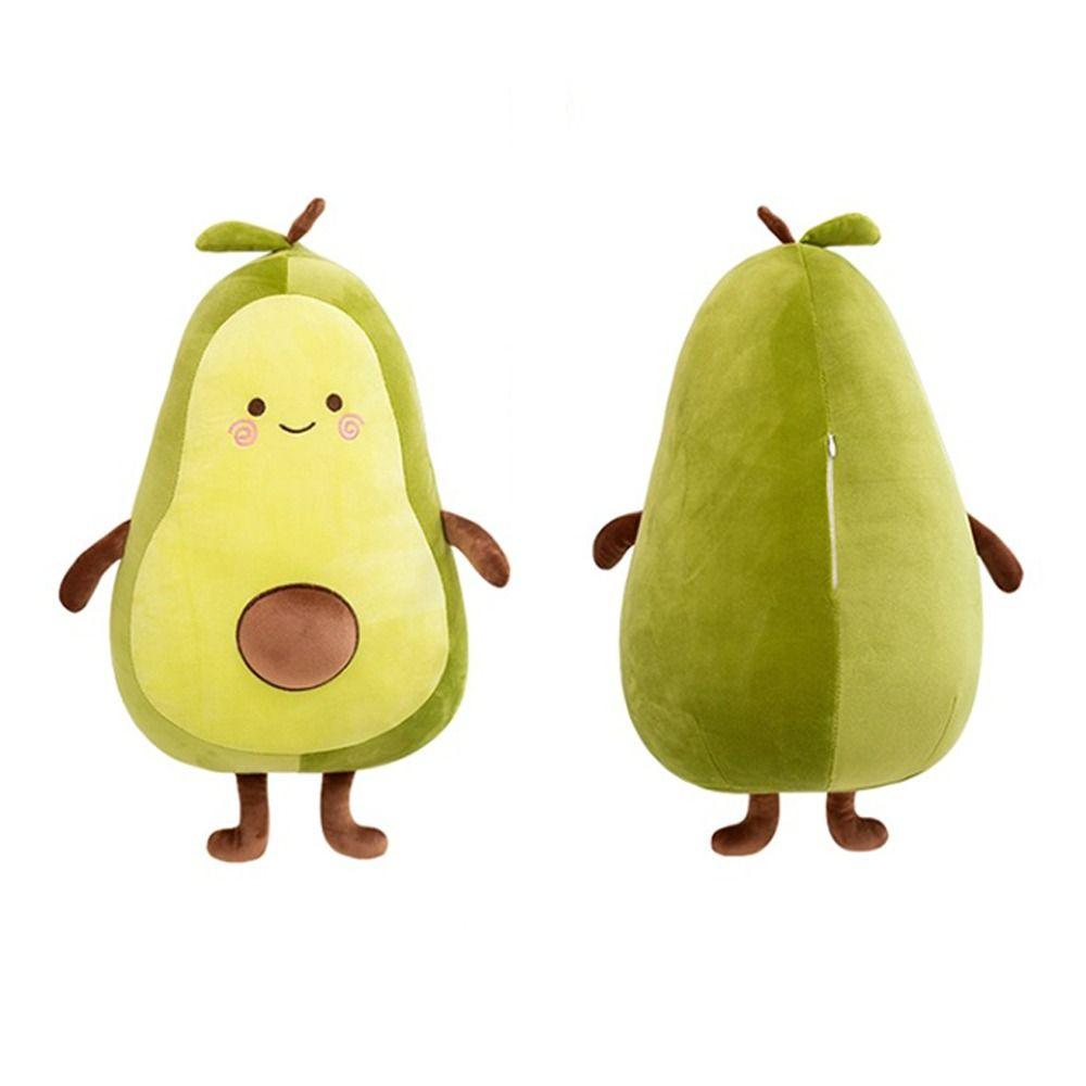 Avocado Green Giant Toy 35/50/65cm Sleeping Pillow Kawaii Stuffed Fruit Avocado Doll  Room Decor
