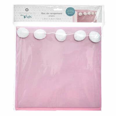 PINK SHELF BOX with pompoms insert