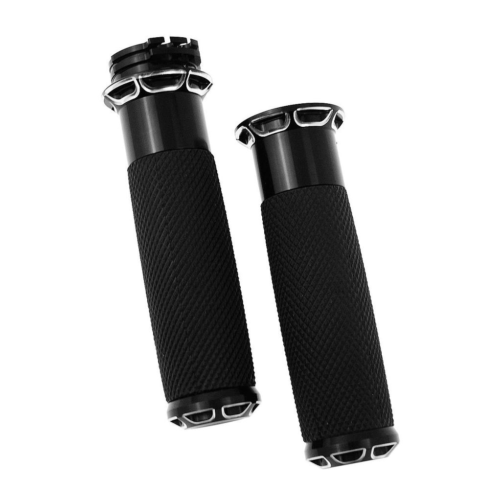 HDBUBALUS 1" 25mm Bike Handle Grip for Harley Sportster Softail Touring Dyna