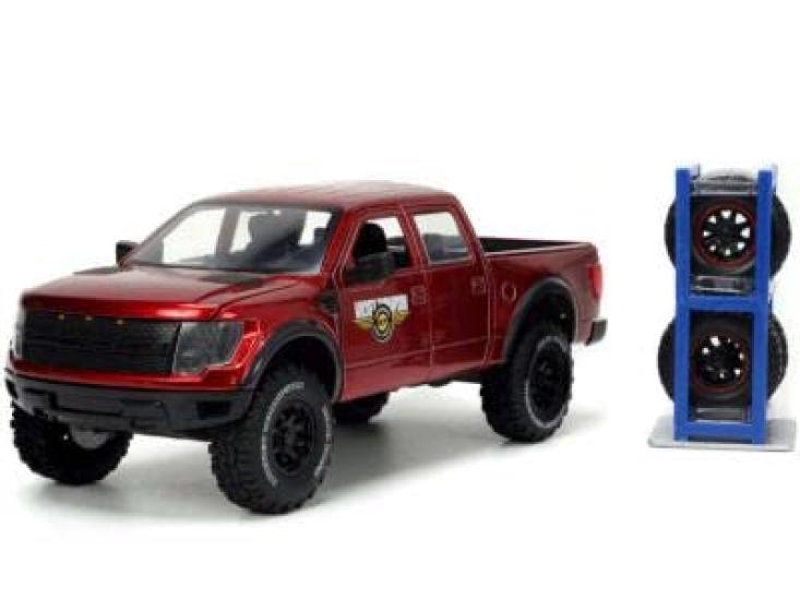 Jada TOYS Jada Toys Just Trucks Масштаб Ford SVT с багажником для шин 124 "2011 F-150 Raptor" [Товар]
