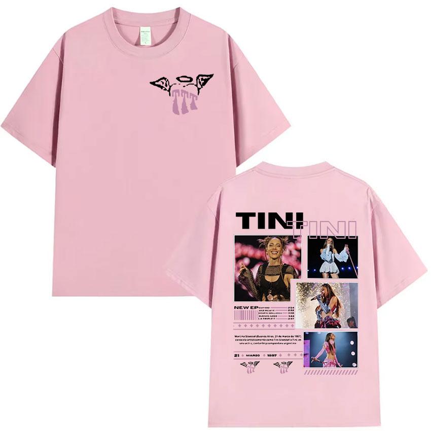 Rapper TINI TINI 2025 Graphic T Shirt Unisex Women Retro High Quality Fashion Tshirt Aesthetic Oversized Cotton Tshirts Streetwear