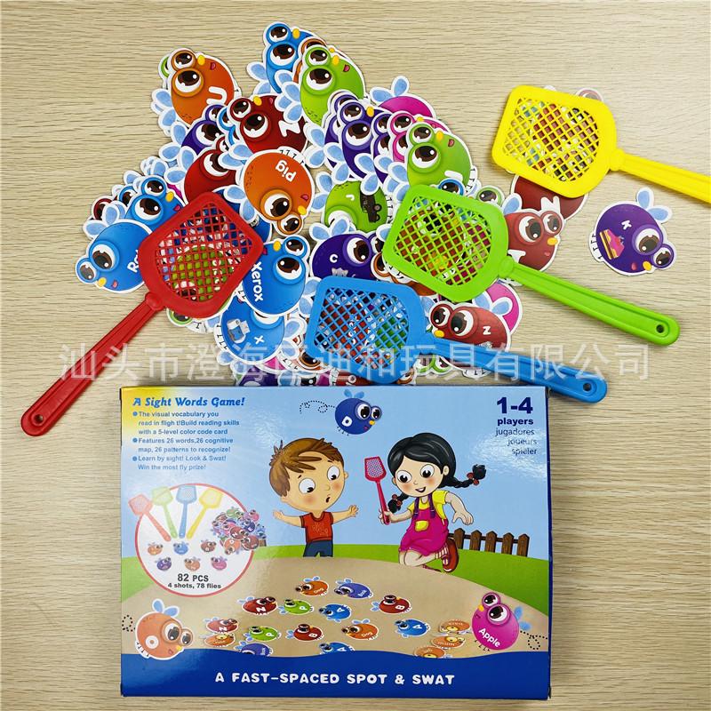 Детская игра на распознавание английских слов «Мухобойка»: Развивающая игрушка для взаимодействия родителей и детей