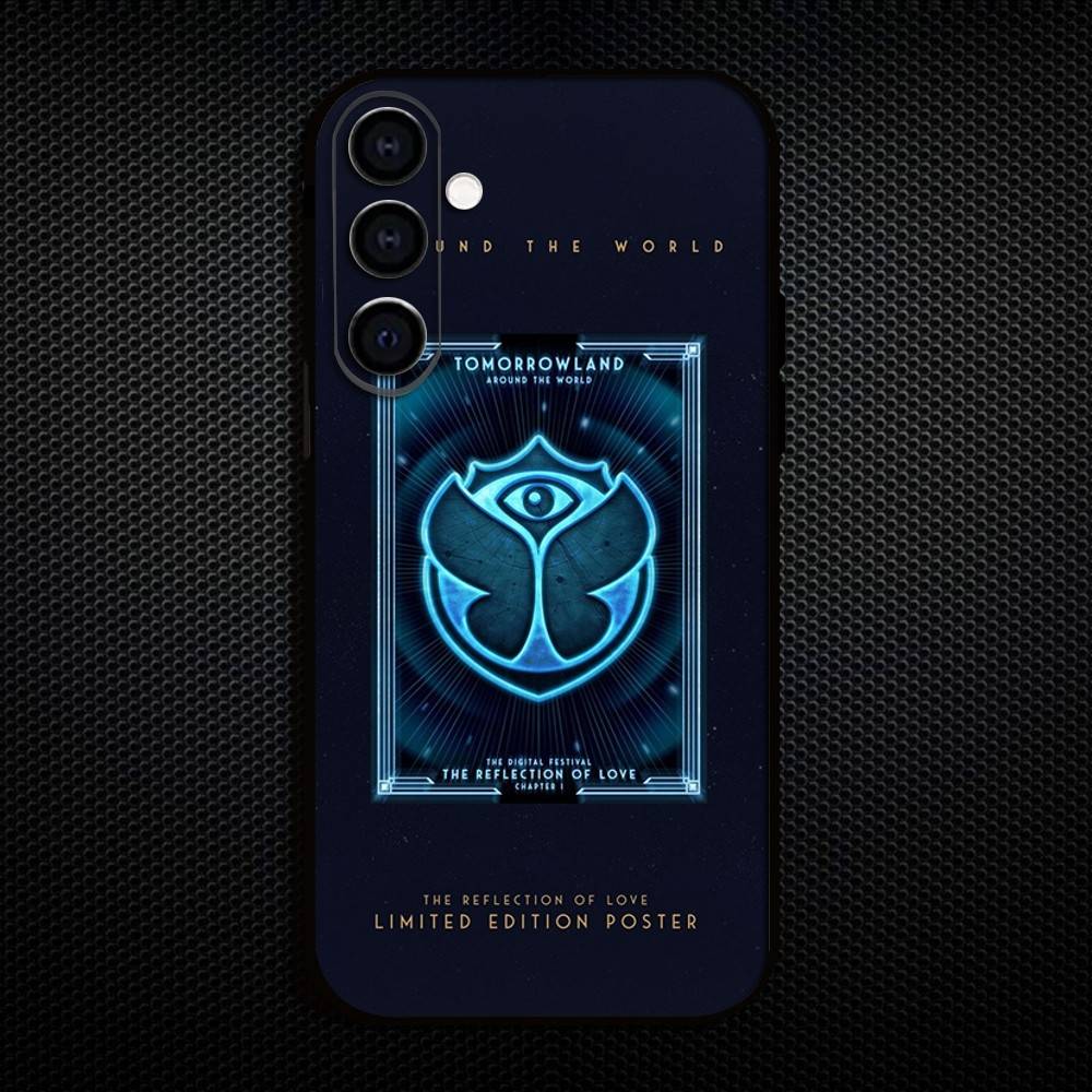 Чехол для телефона Music Festival Tomorrowlands для Samsung Galaxy A73, A72, A71, A70, A53, A52, A51, Других Мягкий Черный Корпус