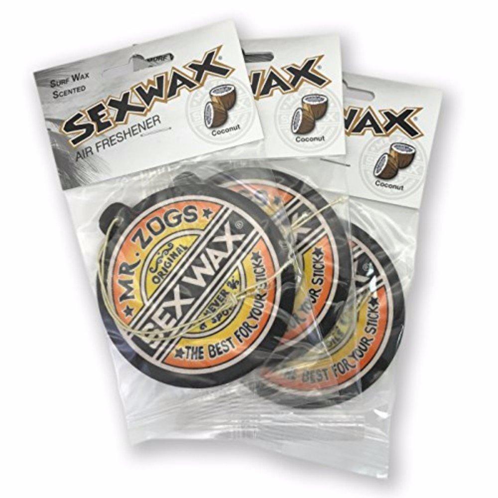 Освежитель воздуха для автомобиля Sex Wax с ароматом кокоса, 3 шт.