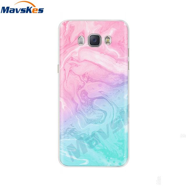 Чехол для телефона для Samsung Galaxy J7 2016, чехол J5 2016 J510f, окрашенный силиконовый чехол из ТПУ для Samsung J3, J5, J7 2016, чехол