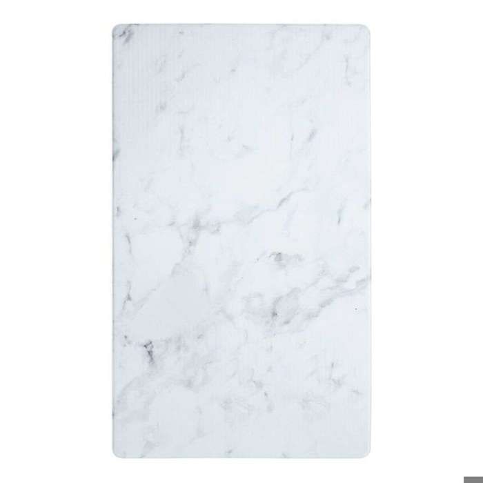 Tapis - THE DECO FACTORY - Tapis de cuisine rectangulaire marbre - 45x75 cm - Vinyle antidérapant - Résistant à l'eau