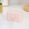 Jewelry Box Portable and Compact Business Travel Storage Box Exquisite Travel Double Layer Desktop Jewelry Box