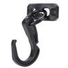 5 Pcs Curved Hook Fasteners Alloy Heavy Duty Multifunctional Arc Hooks for Outdoor with Screws Black