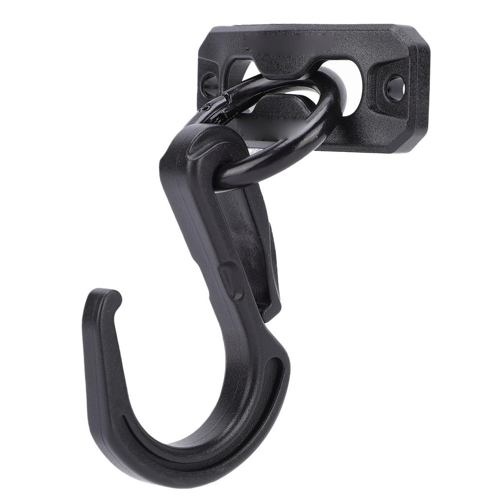 5 Pcs Curved Hook Fasteners Alloy Heavy Duty Multifunctional Arc Hooks for Outdoor with Screws Black