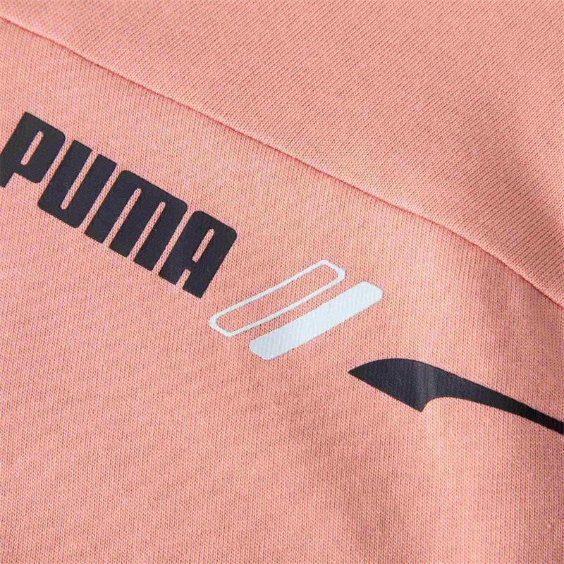 Puma Футболка с круглым вырезом и принтом в виде букв и животных, дышащая футболка с коротким рукавом Dopamine для мужчин, розово-розовая 683436-24