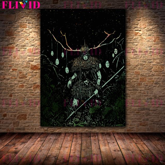 Временные мастера и судьи ада, винтажная настенная живопись на холсте, абстрактное таинственное волшебство, искусство моря