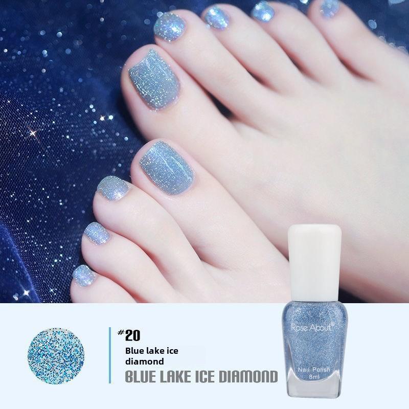 Летний маникюр, без выпечки, стойкий и быстросохнущий, на водной основе, без запаха, рвущийся, прозрачный как лед нюдовый лак для ногтей