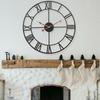 Металлические железные часы в скандинавском стиле 40 см Декоративные настенные часы Часы с римскими цифрами Офис