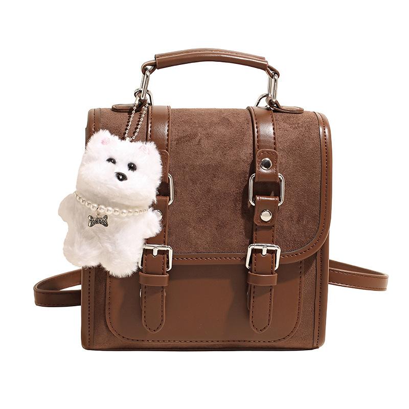 Autumn and Winter Retro Backpack Women's Exquisite Versatile Backpack Mini Travel Small Bag